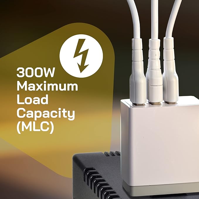 ELC 300-Watt Voltage Converter - Step Down - 220v to 110v / 240v to 120v Travel Power Converter - for Hair Straightener, Hair Dryer, Laptops and Chargers, CE Certified [3-Years Warranty]